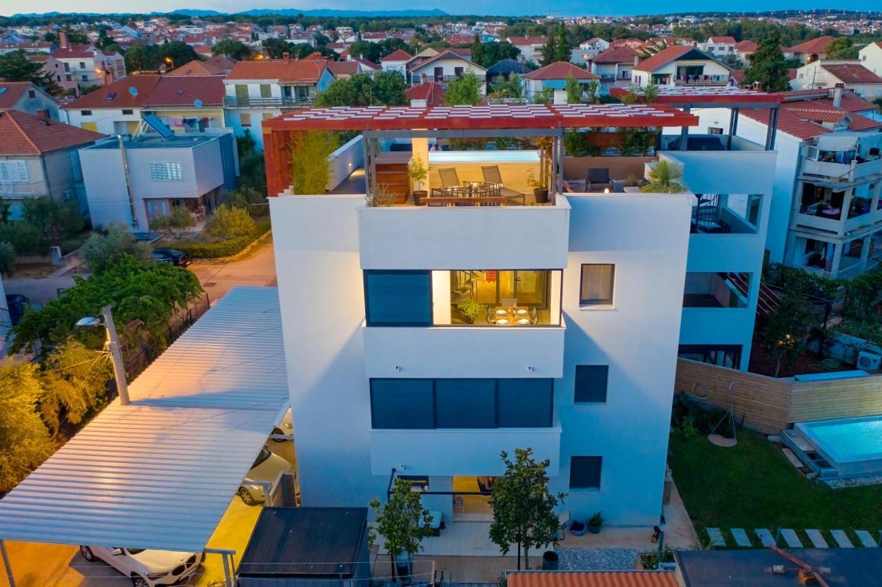 Penthouse Diem - Private Pool With Sea View Zadar Exterior photo