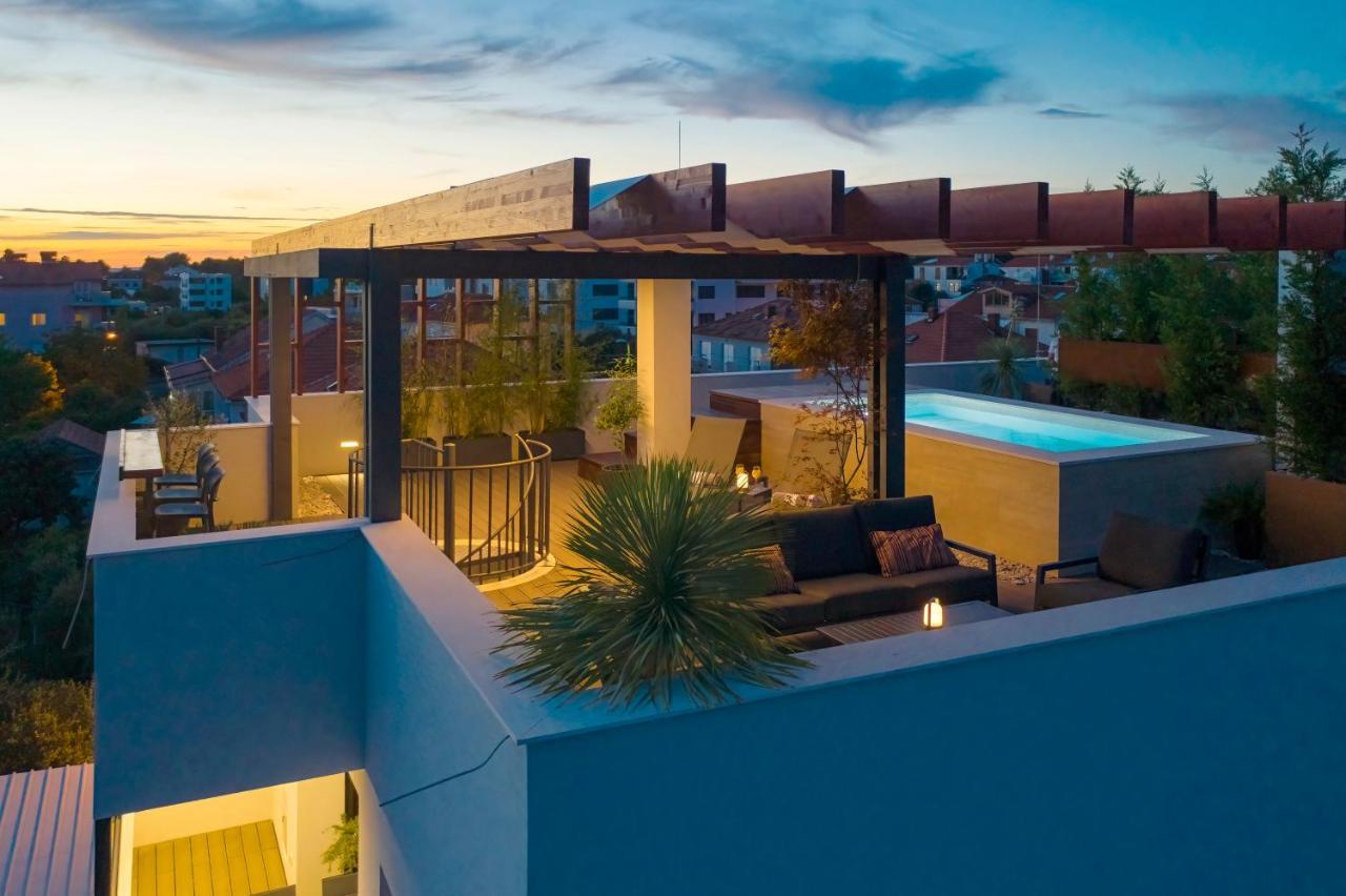 Penthouse Diem - Private Pool With Sea View Zadar Exterior photo