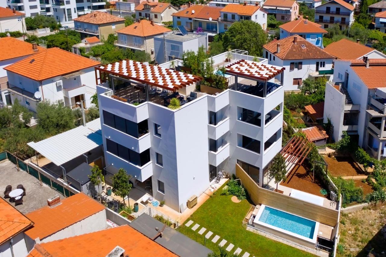 Penthouse Diem - Private Pool With Sea View Zadar Exterior photo
